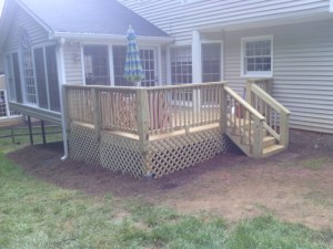 New deck installation